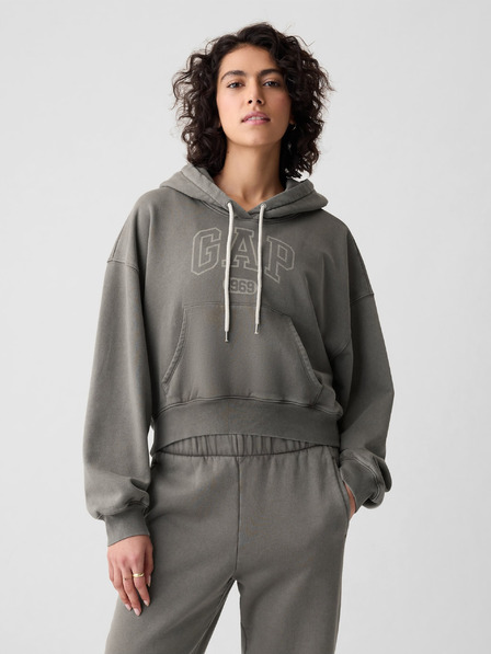 GAP Sweatshirt cropped mit Kapuze GAP