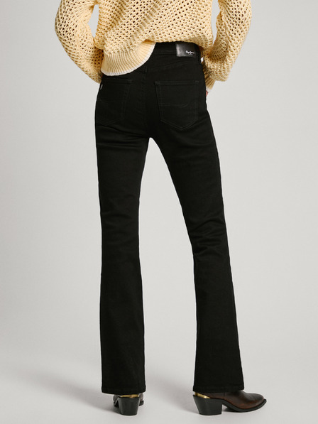 Pepe Jeans Schwarze Damenjeans mit ausgestellter Passform Jeans Pepe Jeans