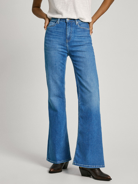 Pepe Jeans Blaue Damen Jeans mit ausgestellter Passform Pepe Jeans