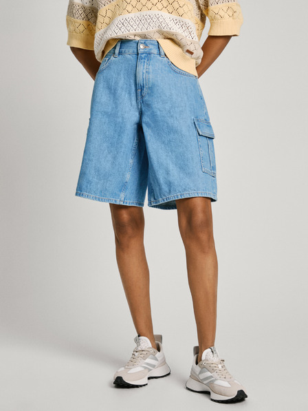 Pepe Jeans Hellblaue Denim-Shorts für Damen Pepe Jeans