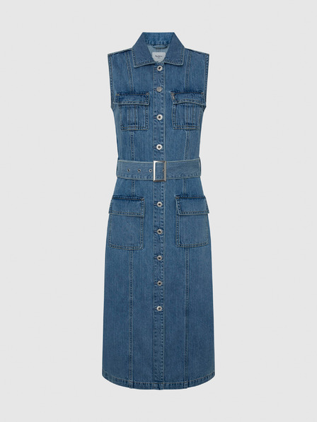 Pepe Jeans Dunkelblaue Damen Denim Midriff Shorts Pepe Jeans