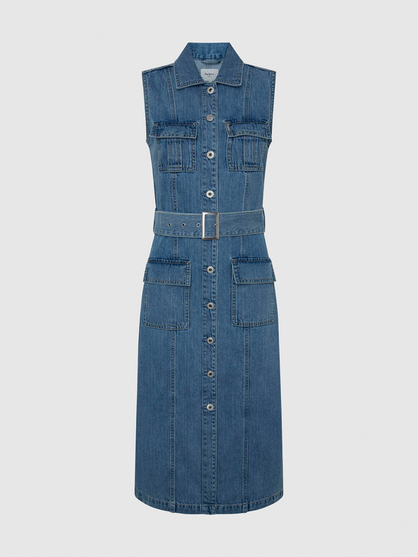Pepe Jeans Dunkelblaue Damen Denim Midriff Shorts Pepe Jeans