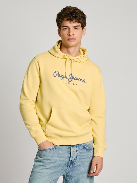 Pepe Jeans Gelber Herren-Kapuzenpullover Pepe Jeans