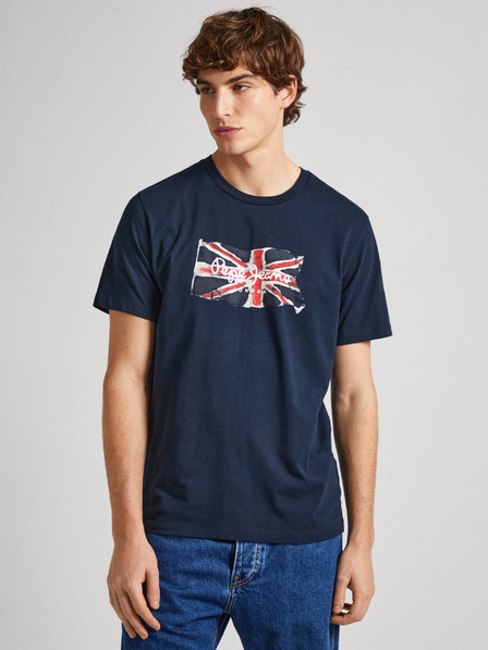 Pepe Jeans Dunkelblaues Herrenhemd Pepe Jeans