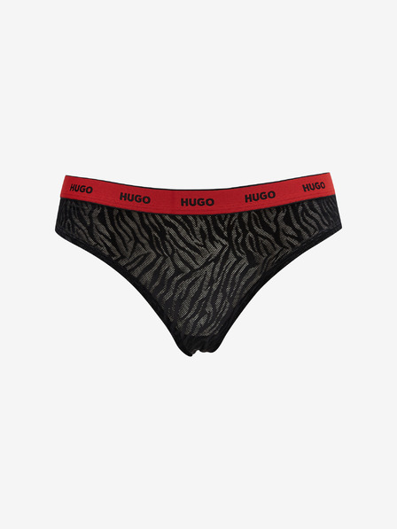 HUGO Dreier-Set Damen-Tangas in Schwarz HUGO