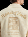 Scotch & Soda Cremefarbene Herren-Cordjacke Scotch & Soda College