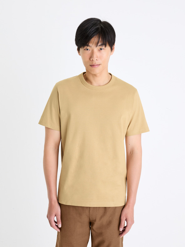 Celio Beige Herren-T-Shirt Celio Tebox