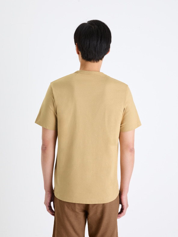 Celio Beige Herren-T-Shirt Celio Tebox