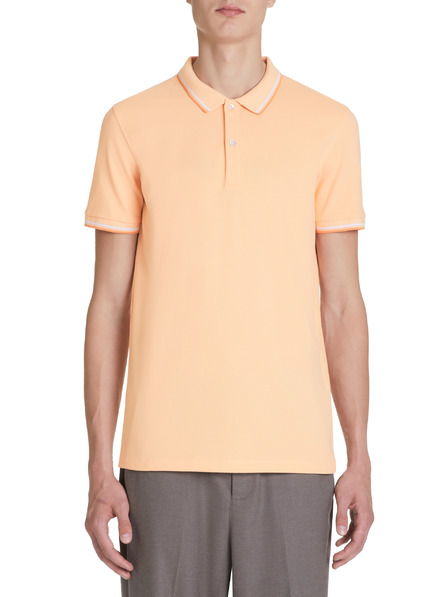 Celio Orangefarbenes Herren-Poloshirt Celio Decolrayeb