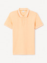 Celio Orangefarbenes Herren-Poloshirt Celio Decolrayeb