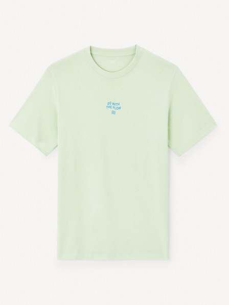 Celio Hellgrünes Herren-T-Shirt Celio Jeword