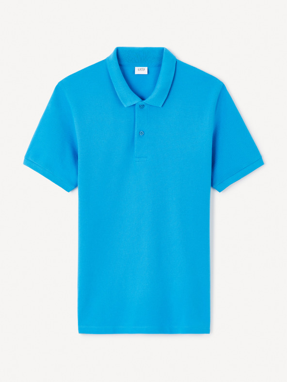 Celio Blaues Herren-Polohemd Celio Teone