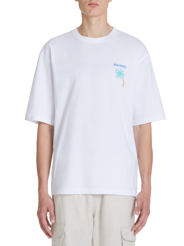 Celio Weißes Herren-T-Shirt in Übergröße Celio Jecalif