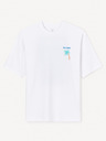 Celio Weißes Herren-T-Shirt in Übergröße Celio Jecalif
