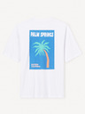 Celio Weißes Herren-T-Shirt in Übergröße Celio Jecalif