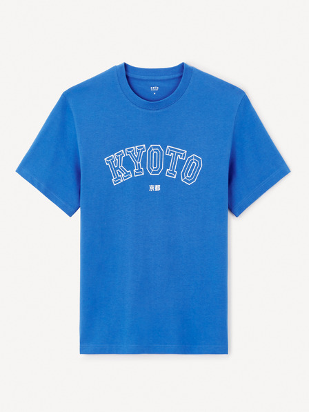 Celio Blaues Herren-T-Shirt Celio Jeoverdu