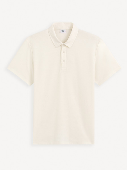 Celio Cremefarbenes Herren-Poloshirt Celio Gebruma