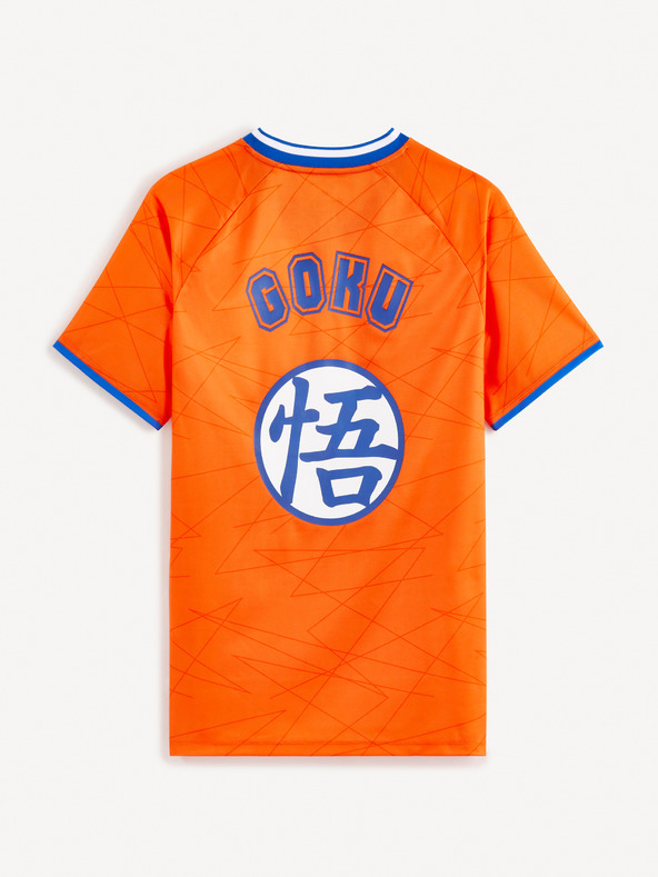 Celio Orangefarbenes Herren-T-Shirt von Celio Dragon Ball