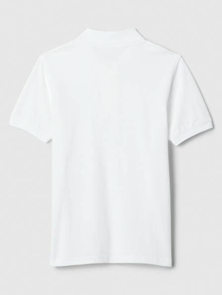 GAP Weißes Pique-Poloshirt für Jungen GAP
