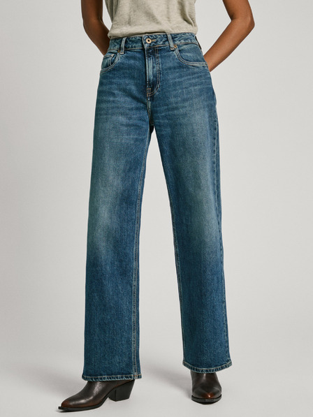 Pepe Jeans Blaue weite Jeans für Frauen Pepe Jeans