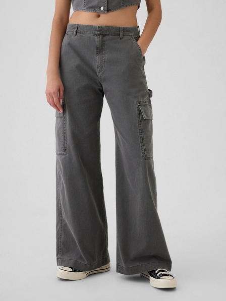 GAP Damen Baggy Khaki Cargohose mit Taschen GAP