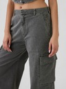 GAP Damen Baggy Khaki Cargohose mit Taschen GAP
