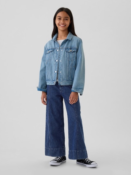 GAP Mädchen-Weite-Jeans High Rise Stride GAP