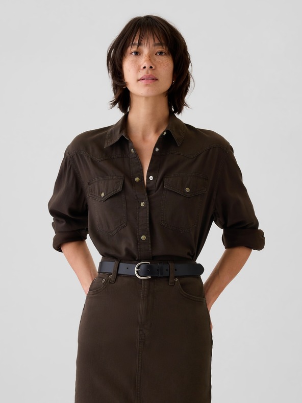GAP Denim verkürztes Hemd Western GAP