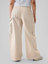 GAP Damen Baggy Khaki Cargohose mit Taschen GAP