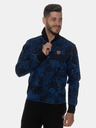Sam 73 Dunkelblaues gemustertes Herren-Sweatshirt SAM 73