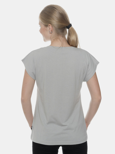 Sam 73 Graues Damen-T-Shirt mit SAM 73-Aufdruck