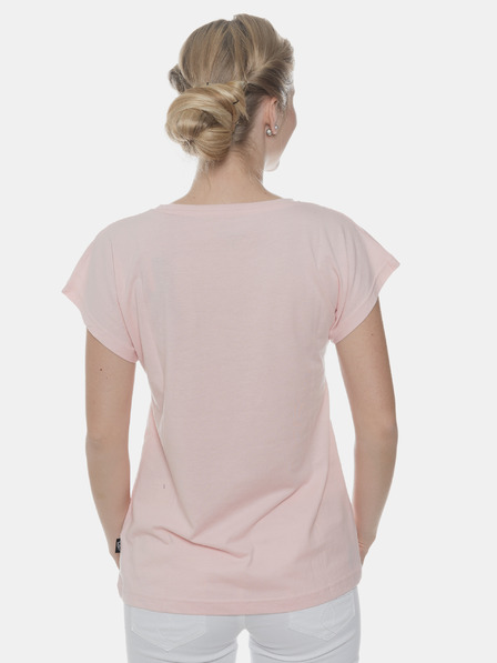 Sam 73 Rosa bedrucktes Damen-T-Shirt SAM 73