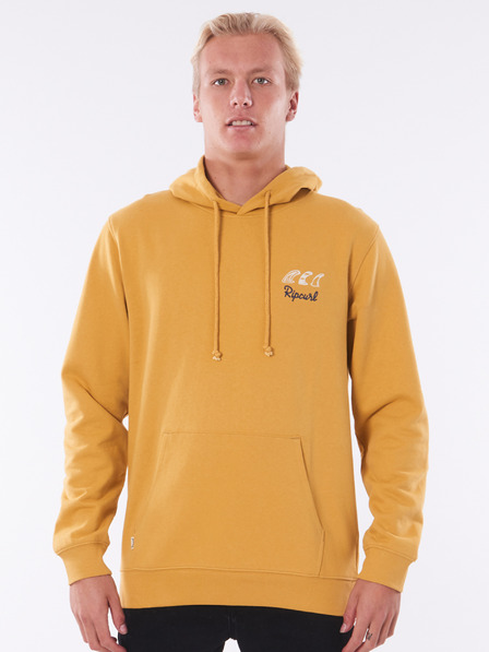 Rip Curl Gelber Herren-Kapuzenpullover Rip Curl