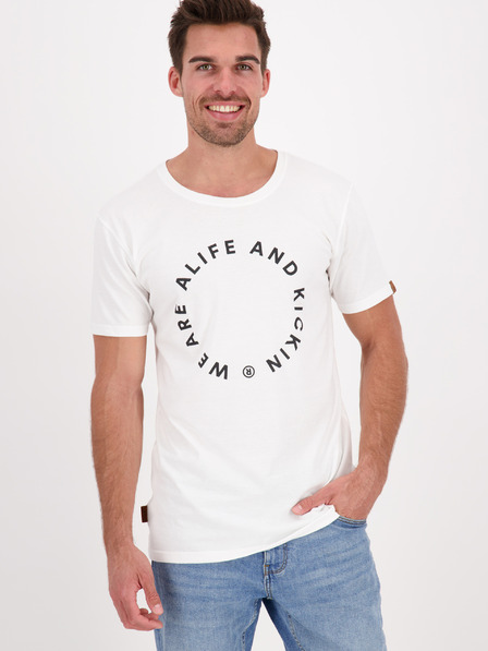 Alife and Kickin Weißes Herren-T-Shirt von Alife and Kickin