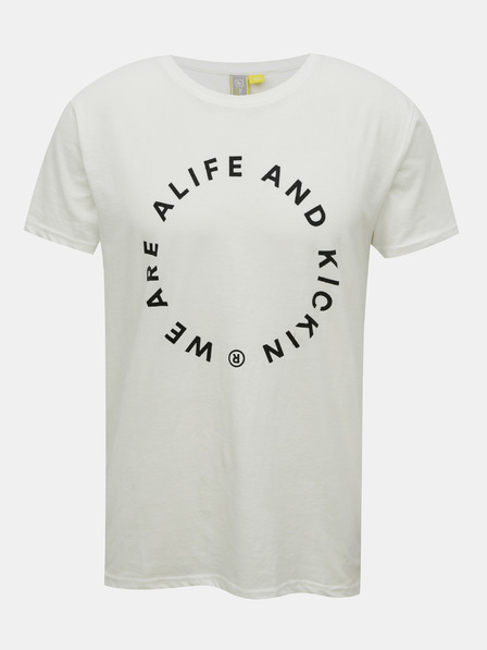 Alife and Kickin Weißes Herren-T-Shirt von Alife and Kickin