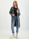 Orsay Grauer Damen Muster Hoodie-Cardigan von ORSAY