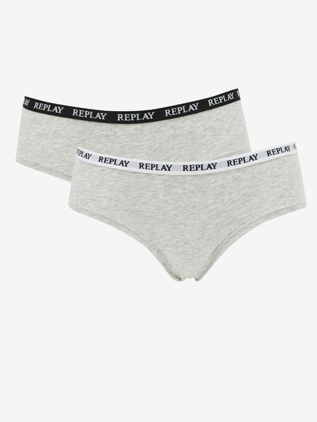 Replay Zweier-Set Herrenhosen in grau Replay