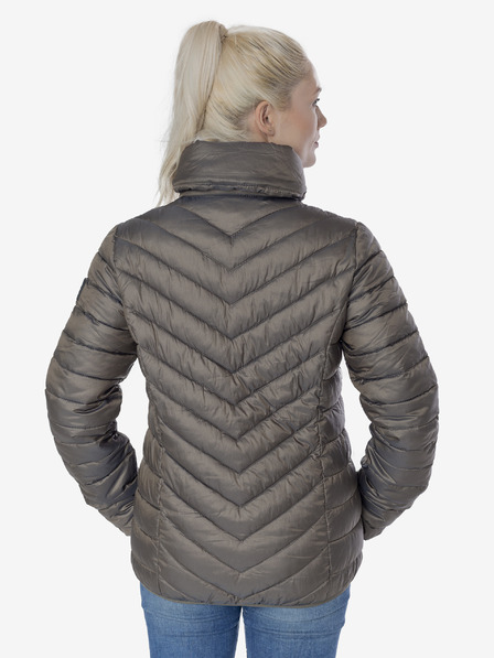 Sam 73 Hellbraune Damen-Stepp-Winterjacke SAM 73