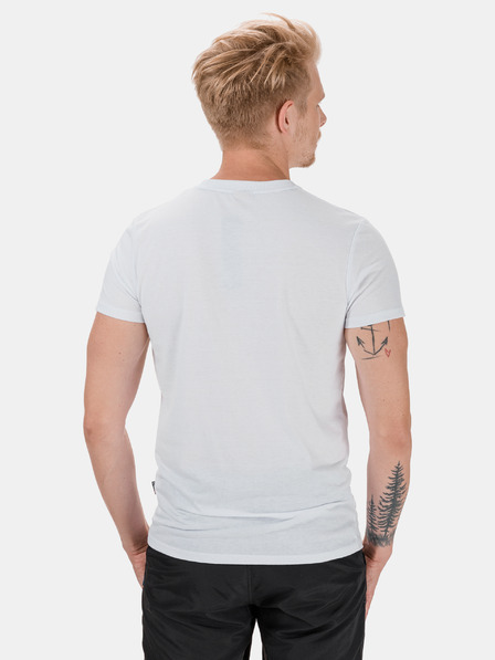 Sam 73 Weißes bedrucktes Herren-T-Shirt SAM 73 Liam