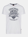 Sam 73 Weißes bedrucktes Herren-T-Shirt SAM 73 Liam