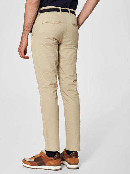 SELECTED Beigefarbene Slim Fit Chino-Hose Selected Homme Yard