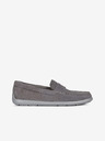 Geox Grau Herren Leder Loafers Geox Devan
