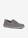 Geox Grau Herren Leder Loafers Geox Devan