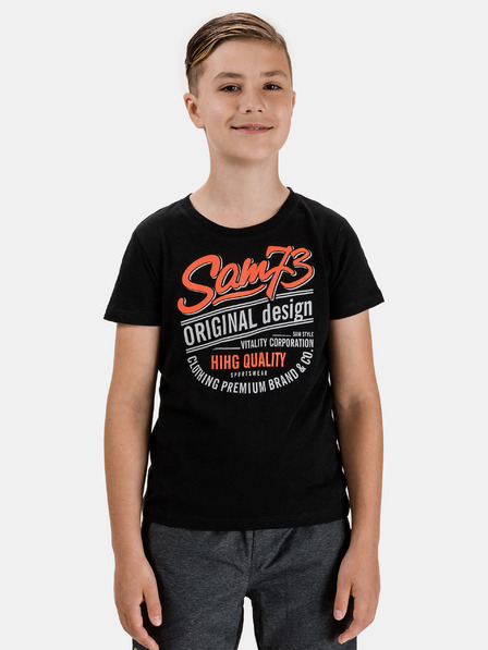Sam 73 Schwarzes Jungen-T-Shirt SAM 73 Archie