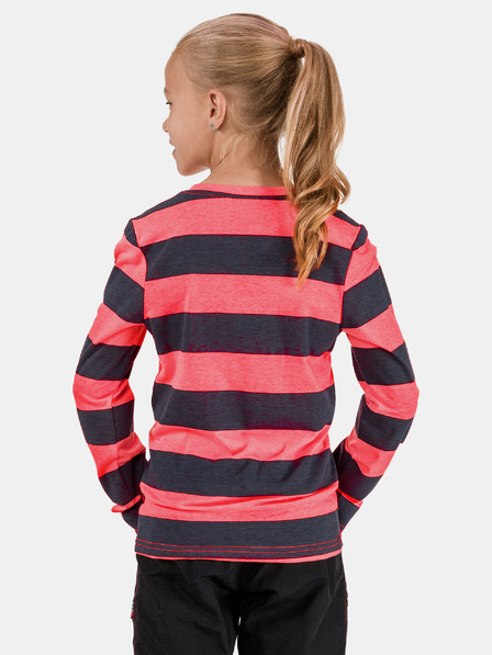 Sam 73 Rosa und grau gestreiftes Mädchen-T-Shirt SAM 73 Hope