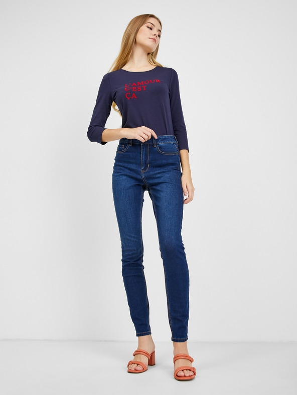 Orsay Dunkelblaue Skinny Fit Jeans für Damen ORSAY