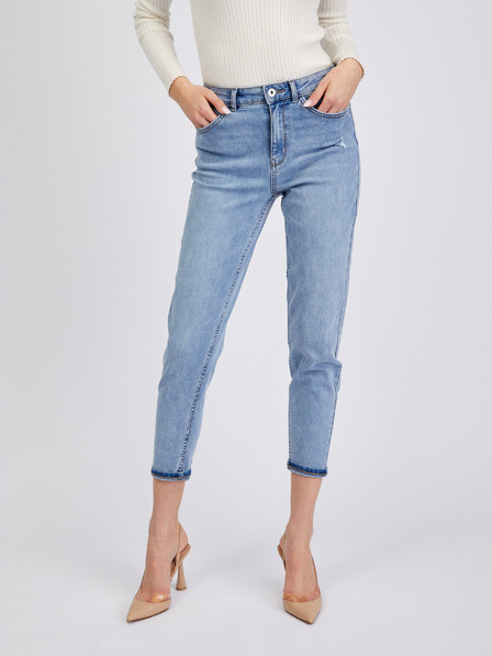 Orsay Hellblaue Damen Mom Fit Cropped Jeans von ORSAY