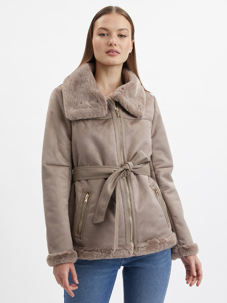 Orsay Braune Damenjacke Wildleder ORSAY