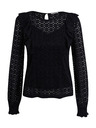 Orsay Schwarze gemusterte Damenbluse ORSAY