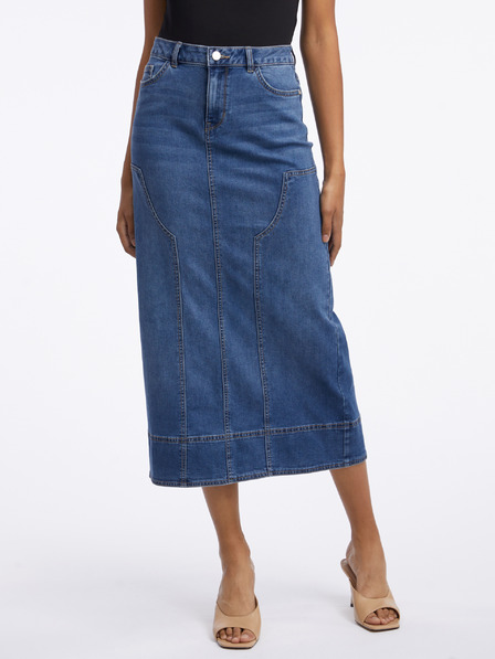 Orsay Dunkelblauer Maxirock aus Denim Damen ORSAY